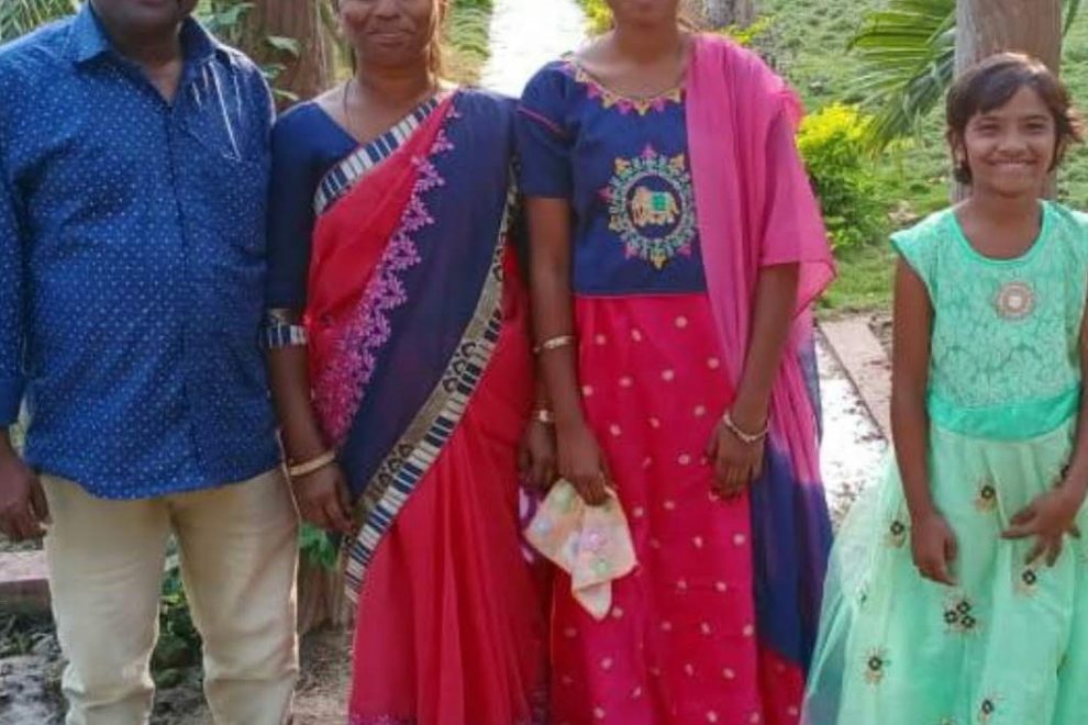 Purushotam & family in Adilabad region